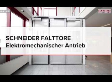 SCHNEIDER Falttore - Elektromechanische Öffnung | Produktvideo (DE)